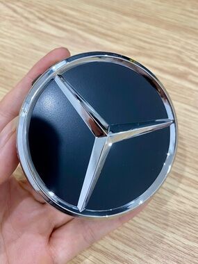 4PCS Black Wheel Center Caps for Mercedes Benz Replacement Set Fits Most Models